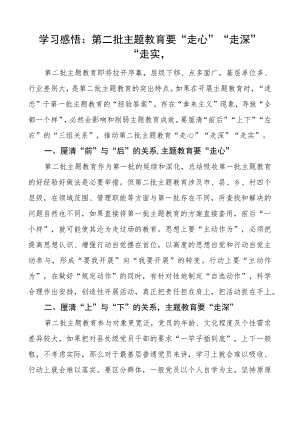 教育类研讨发言材料第二批次学习心得体会.docx