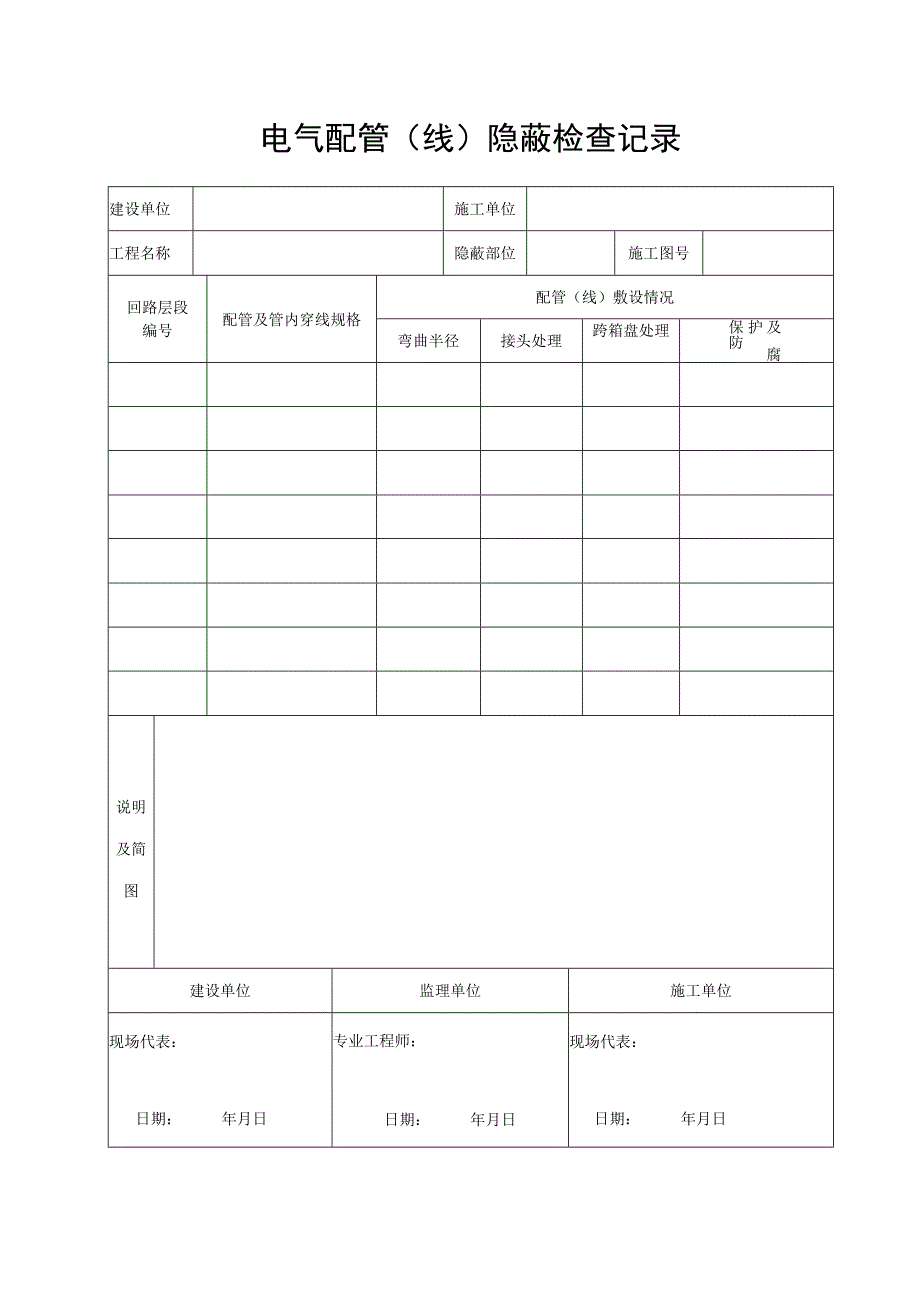 电气配管（线）隐蔽检查记录.docx_第1页
