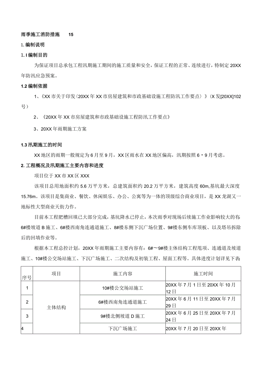 (新)XX公司商业楼项目防汛应急预案.docx_第3页