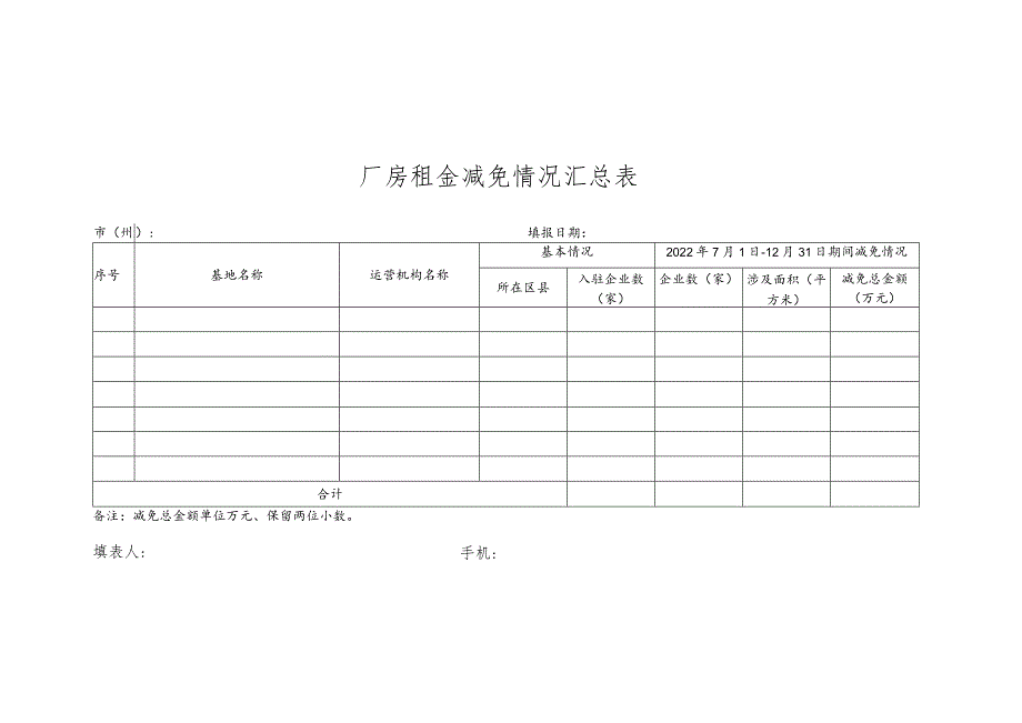 厂房租金减免情况表.docx_第1页