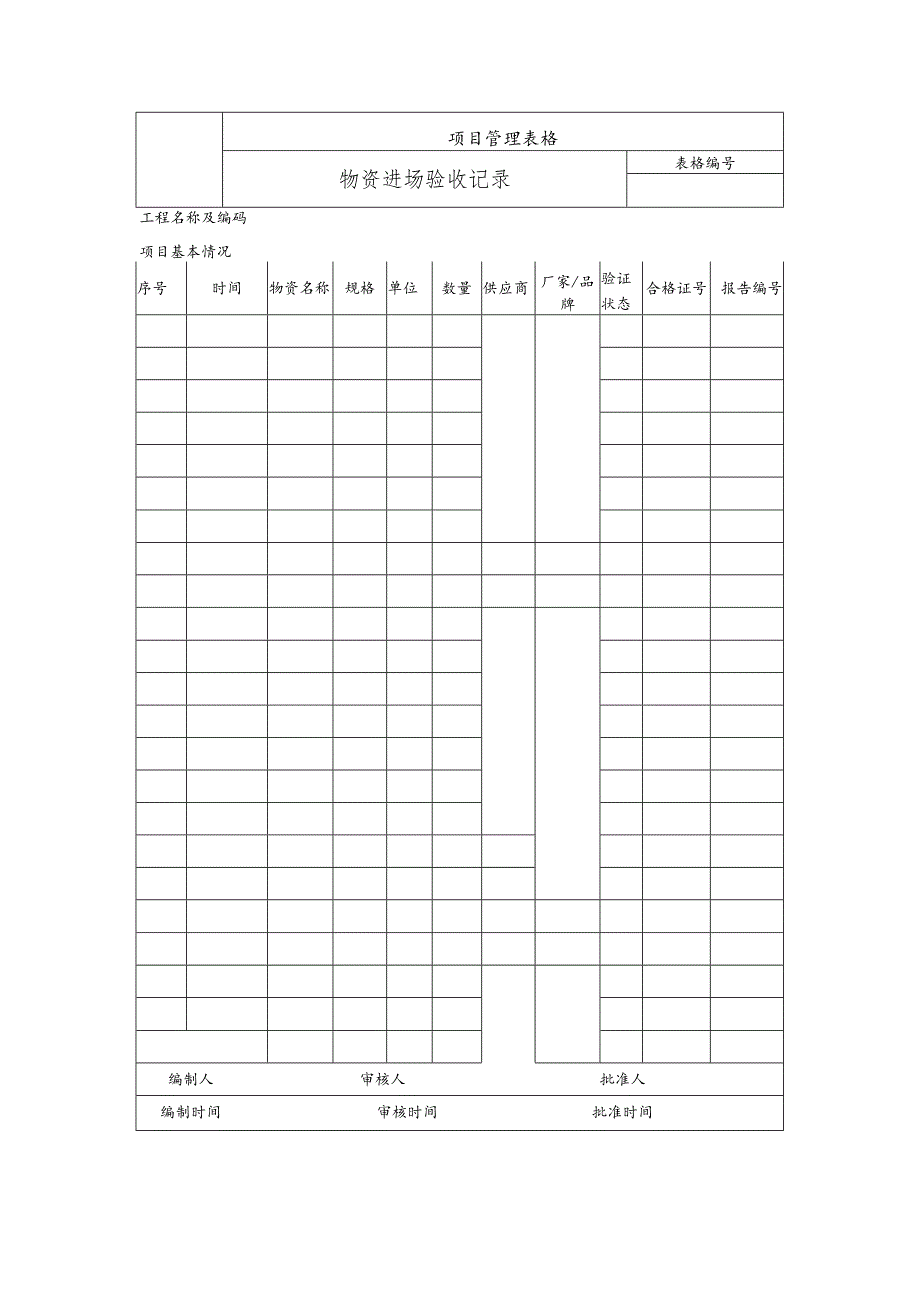 物资进场验收记录.docx_第1页