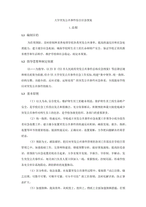 大学突发公共事件综合应急预案.docx