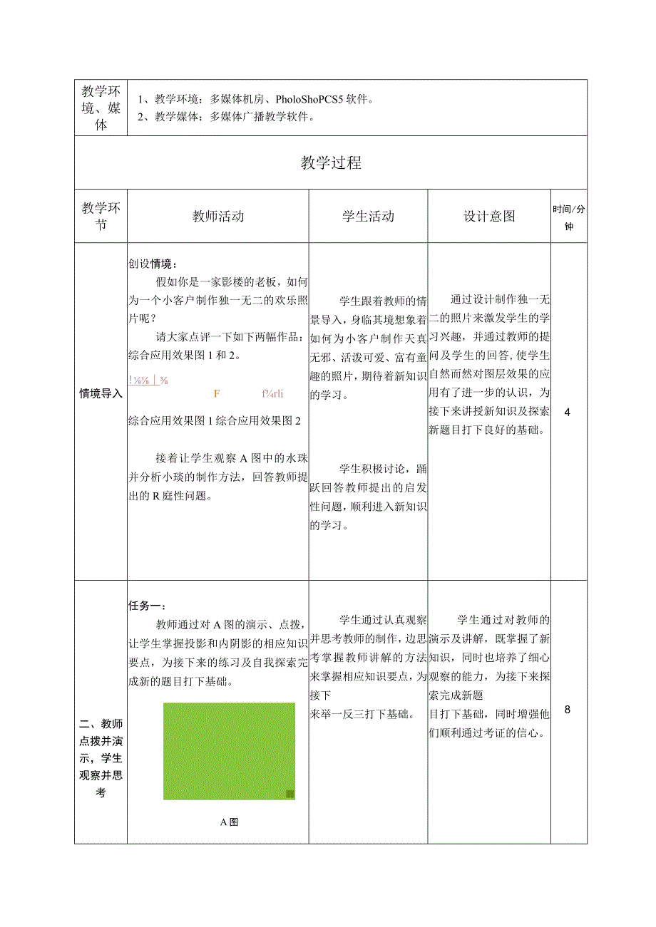 全国优质课一等奖职业学校计算机类信息技术教学设计和说课大赛《创意制作儿童数码照片》教学设计方案.docx_第2页