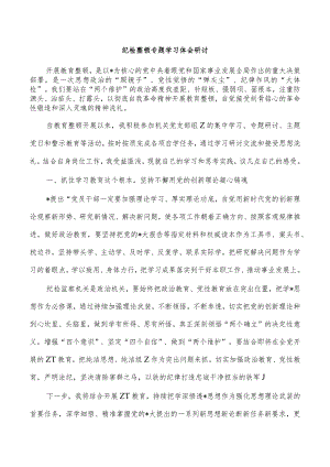 纪检整顿专题学习体会研讨.docx