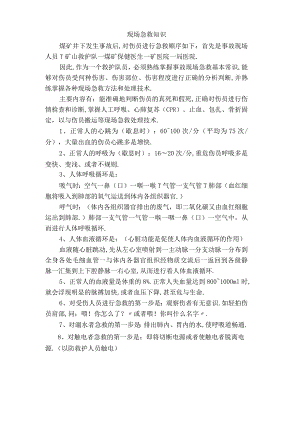 矿山救护现场急救知识.docx