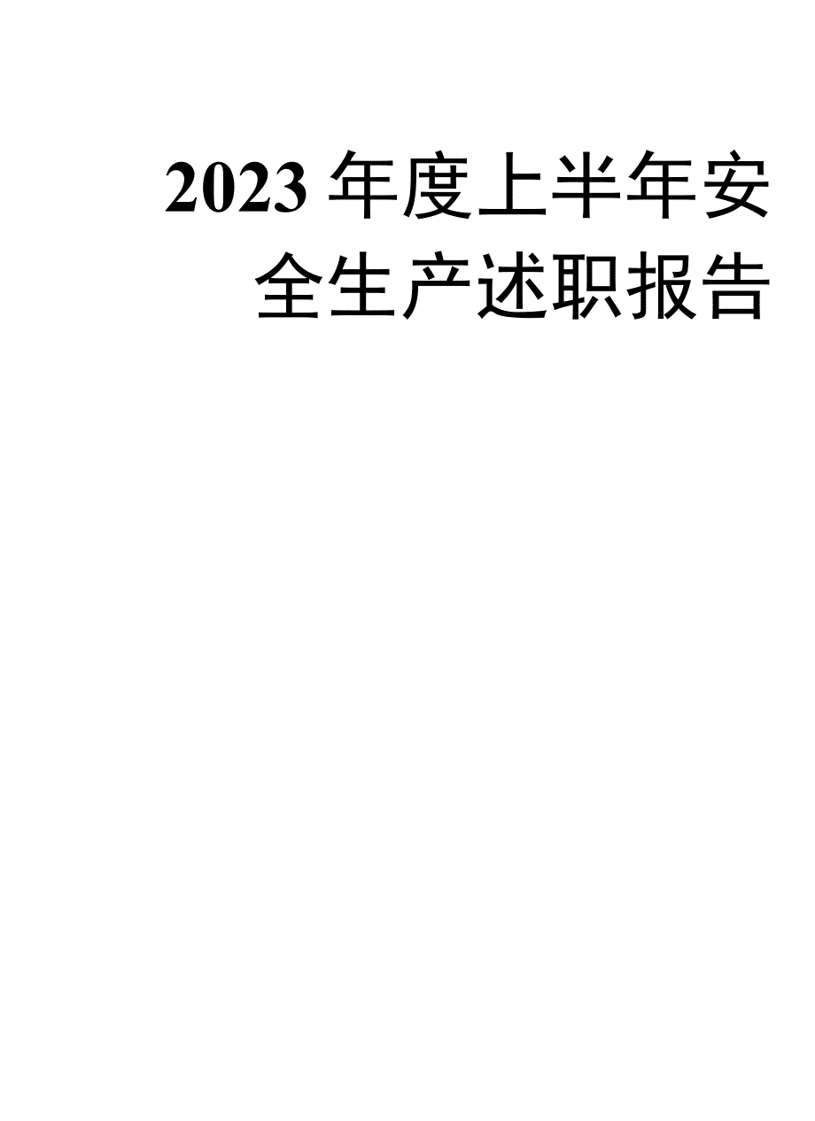 【模板】2023上半年安全负责人年度述职报告汇编（32页）.docx_第2页