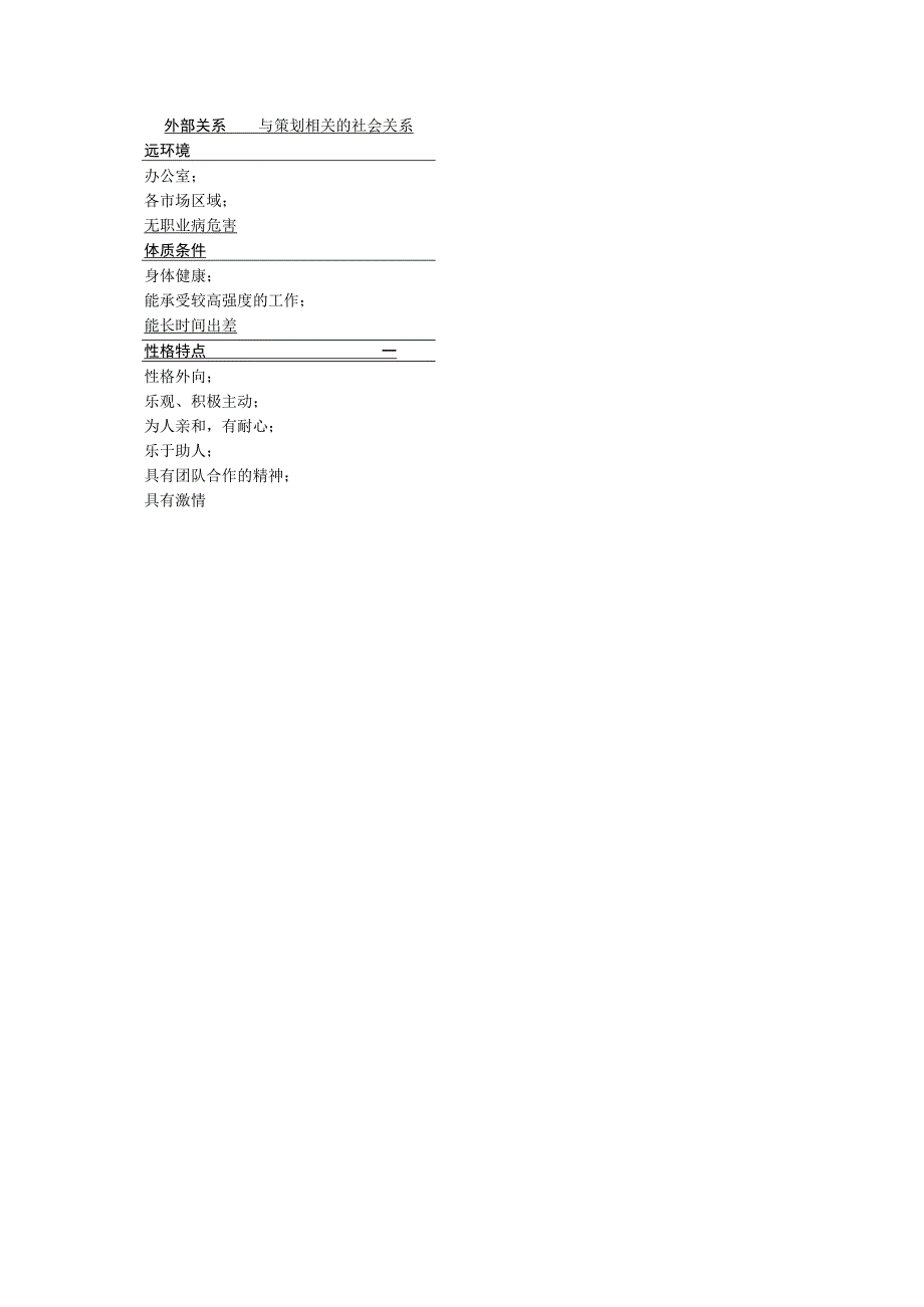 HR经理工作部门组织管理广告专员职务说明书.docx_第2页