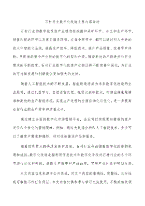 石材行业数字化改造主要内容分析.docx