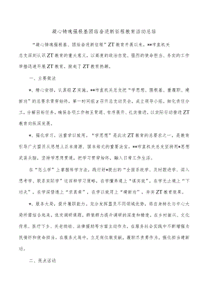 凝心铸魂强根基团结奋进新征程教育活动总结.docx