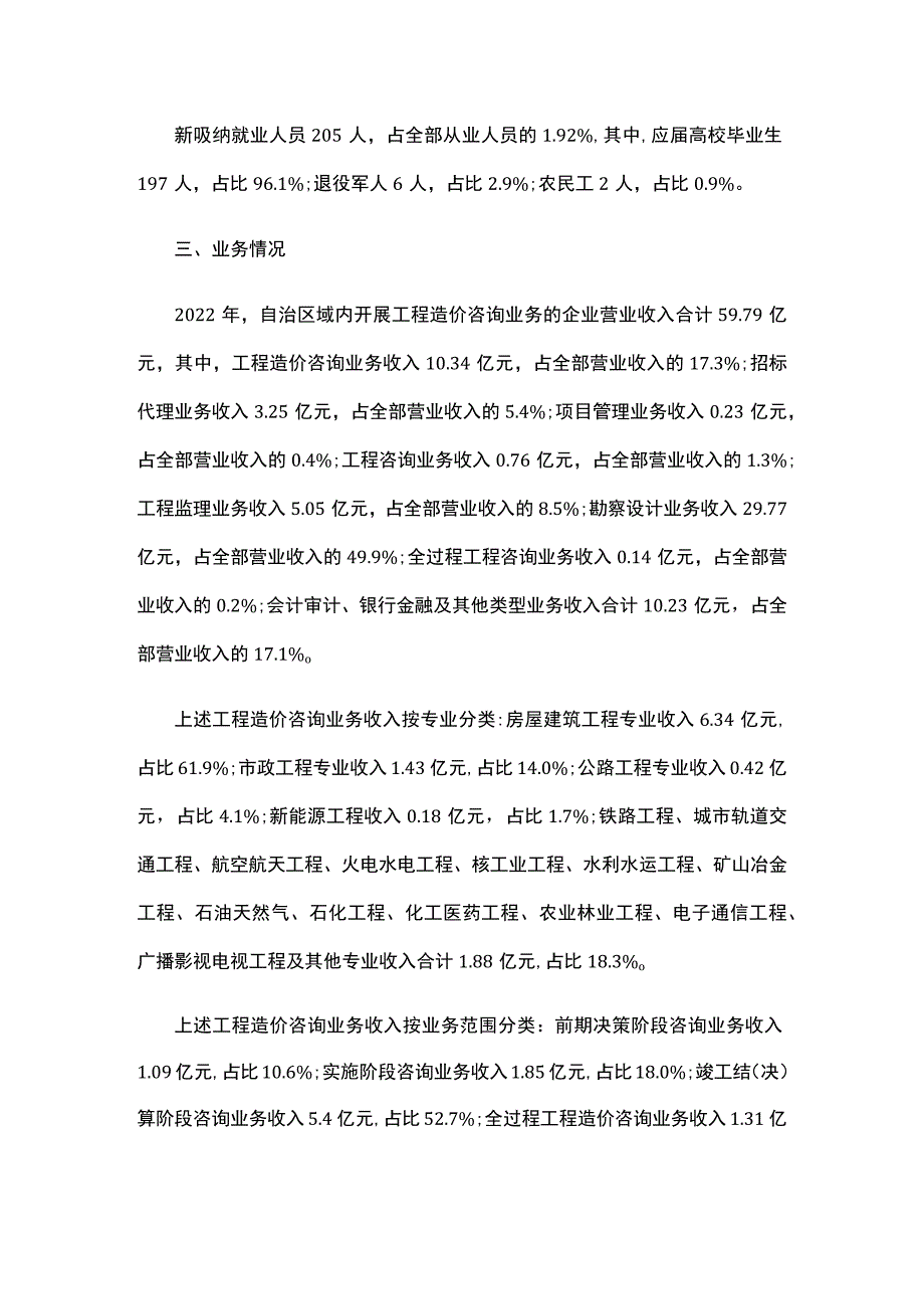 2022年内蒙古自治区工程造价咨询统计公报.docx_第2页