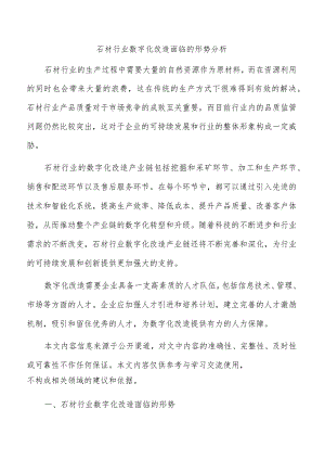 石材行业数字化改造面临的形势分析.docx