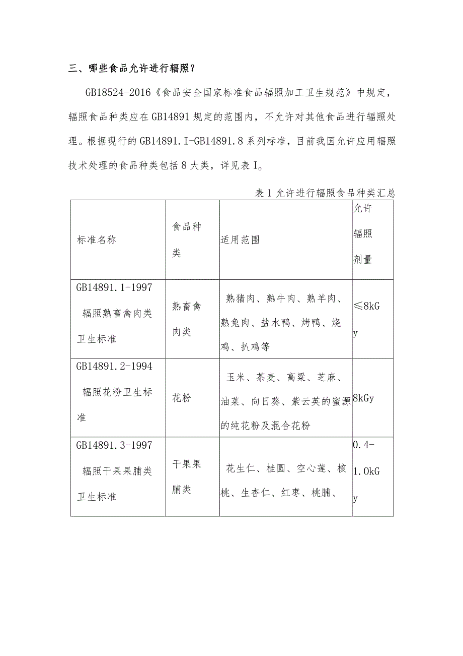 辐照食品标准规范及标识.docx_第3页