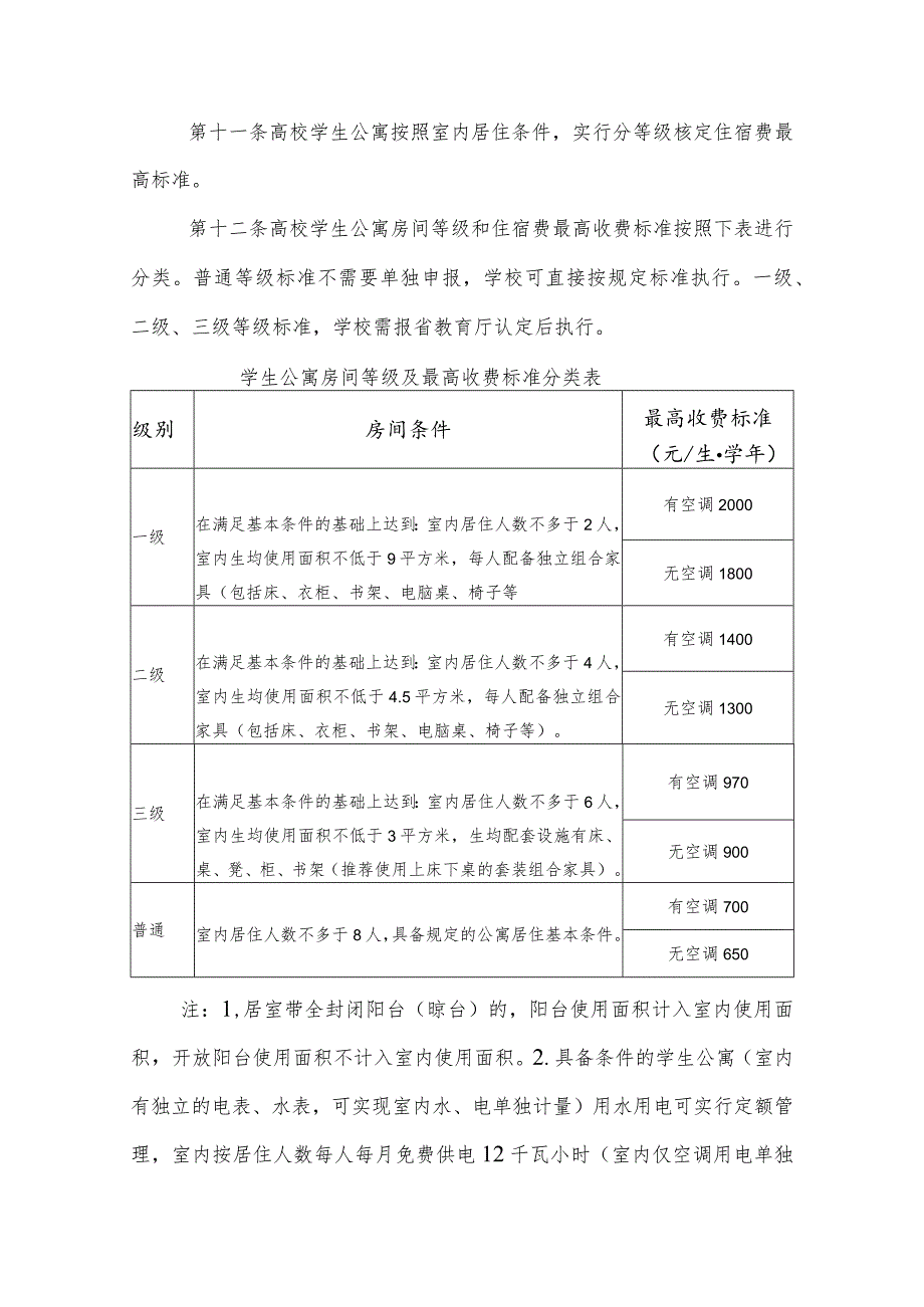 河北省公办高等学校学生公寓住宿收费管理办法 （征.docx_第3页