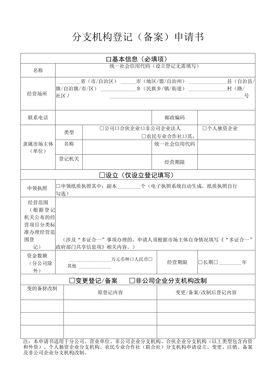 非公司企业法人分支机构变更登记备案提交材料规范.docx_第2页