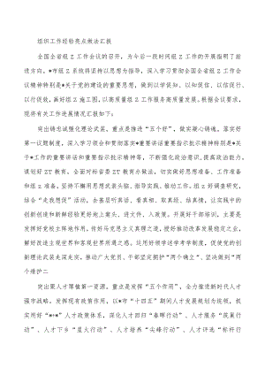 组织工作经验亮点做法汇报.docx