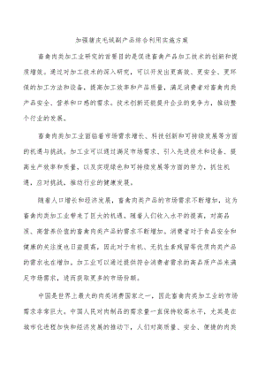 加强猪皮毛绒副产品综合利用实施方案.docx