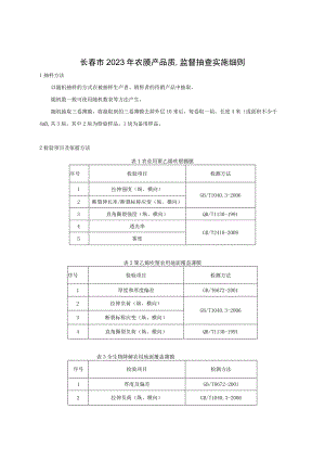 长春市2023年农膜产品质量监督抽查实施细则.docx