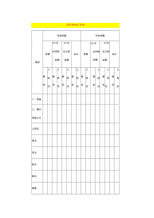 货币资金汇总表.docx