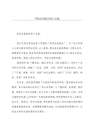 学校自查报告热门五篇.docx