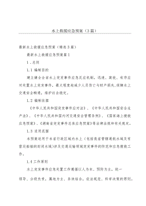 水上救援应急预案（3篇）.docx