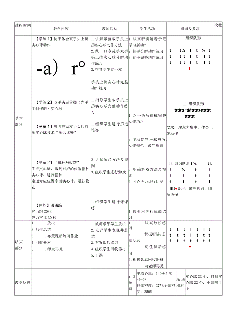 小学新课标水平二《投掷：双手头后前掷实心球》体育与健康教案.docx_第2页