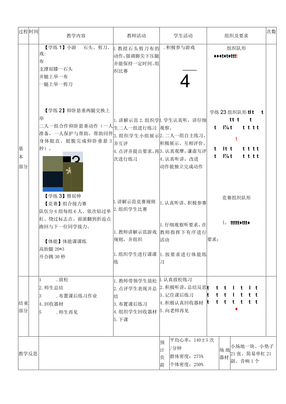 新课标水平二低单杠仰卧悬垂体育与健康教案.docx_第2页