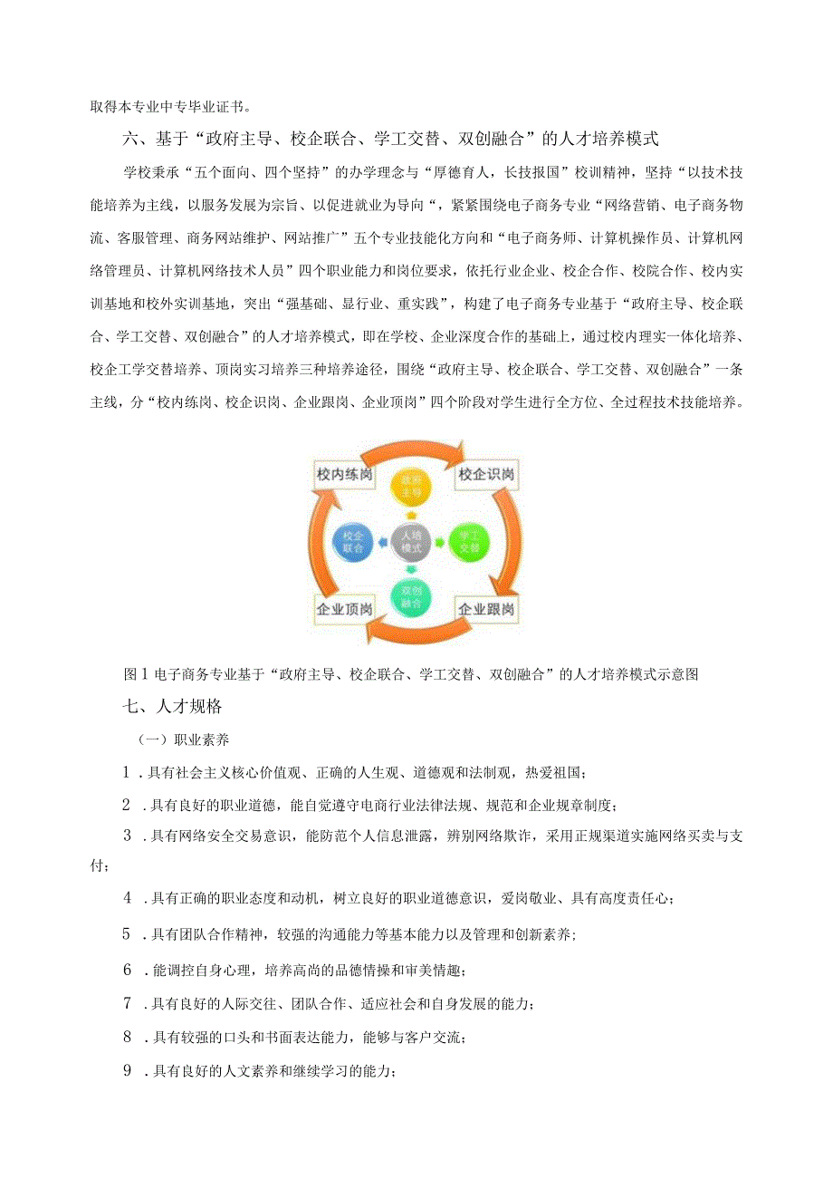 基于“政府主导、校企联合、学工交替、双创融合”的人才培养方案.docx_第3页