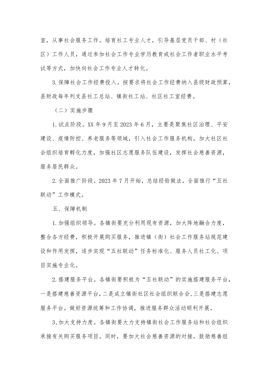 关于实施“五社联动”助力基层治理和乡村振兴的试点工作方案.docx_第2页