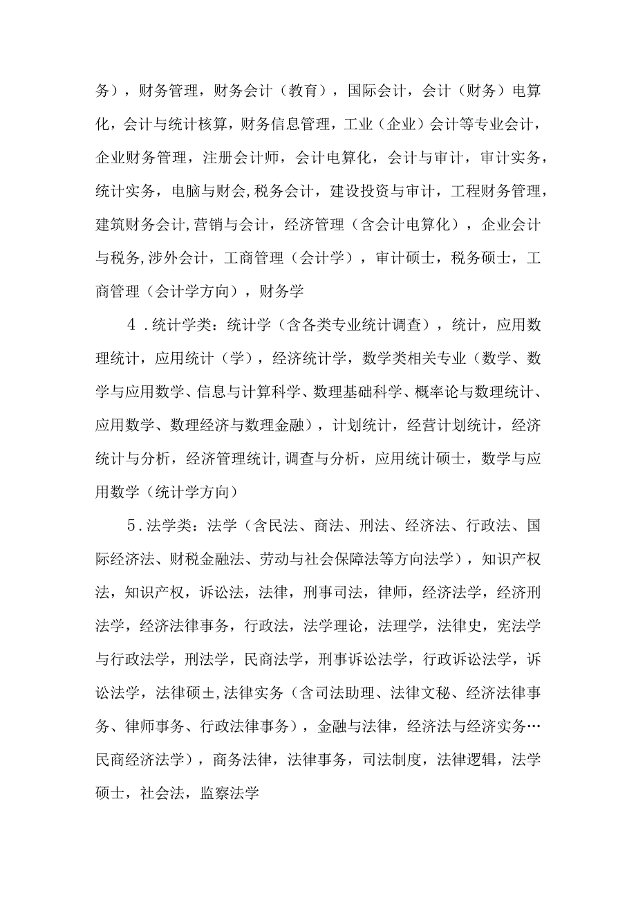 福建农信新员工招聘专业指导目录.docx_第2页