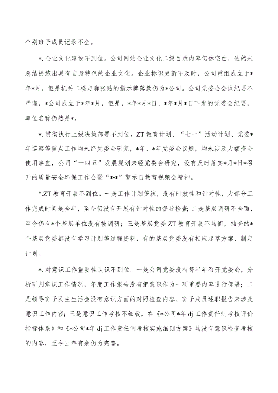 公司被巡察情况报告.docx_第3页