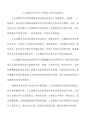 工业园数字化改造人员配备与岗位设置优化.docx