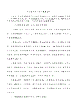 办公室副主任述职述廉总结.docx