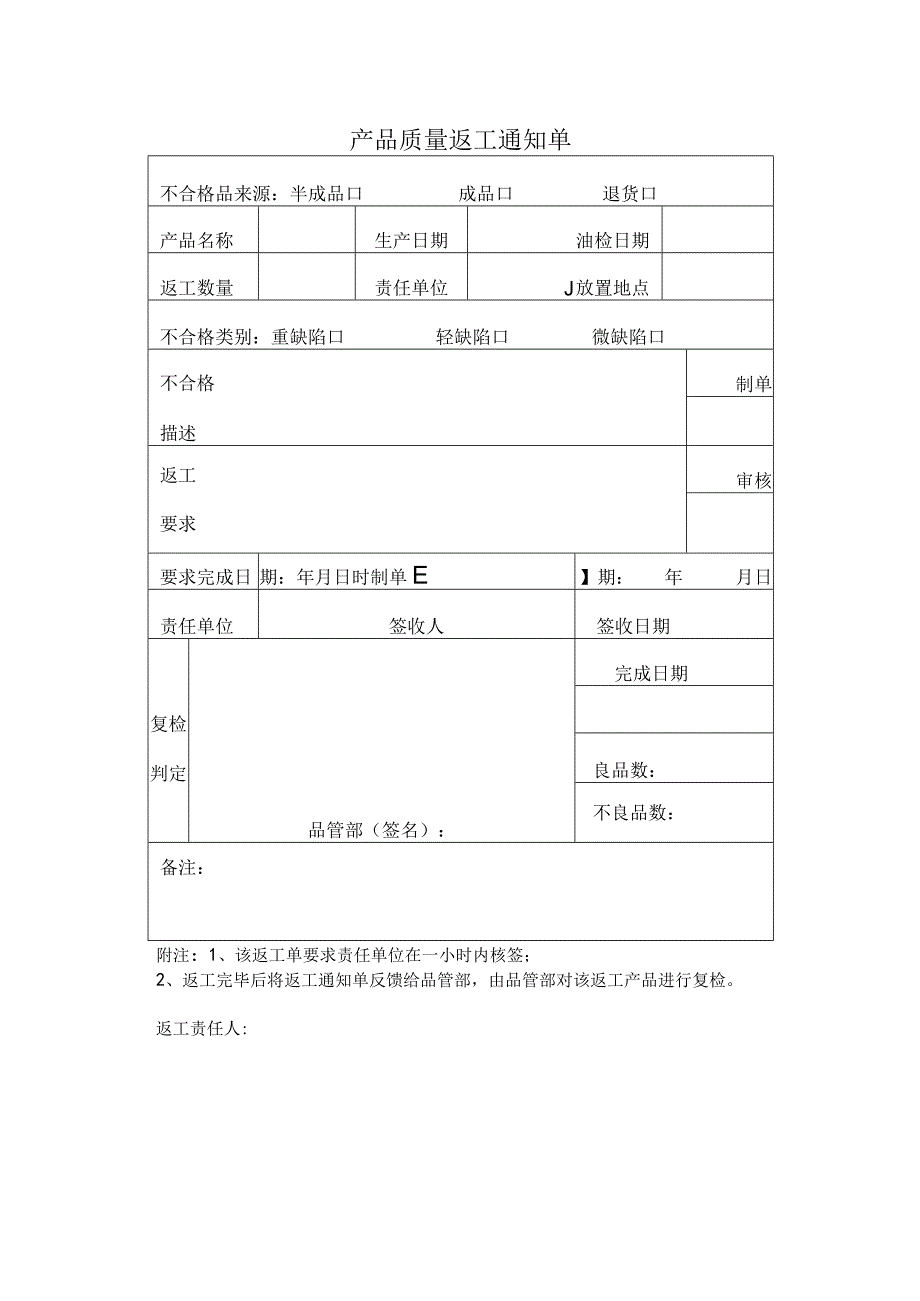 产品质量返工通知单范文精选.docx_第1页