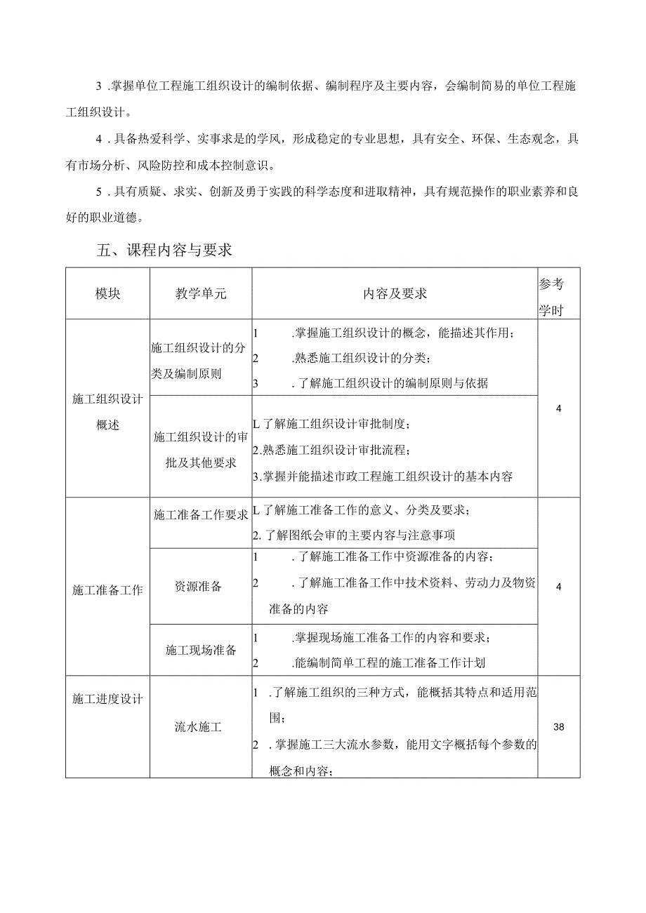 《市政工程施工组织与管理》课程标准.docx_第2页