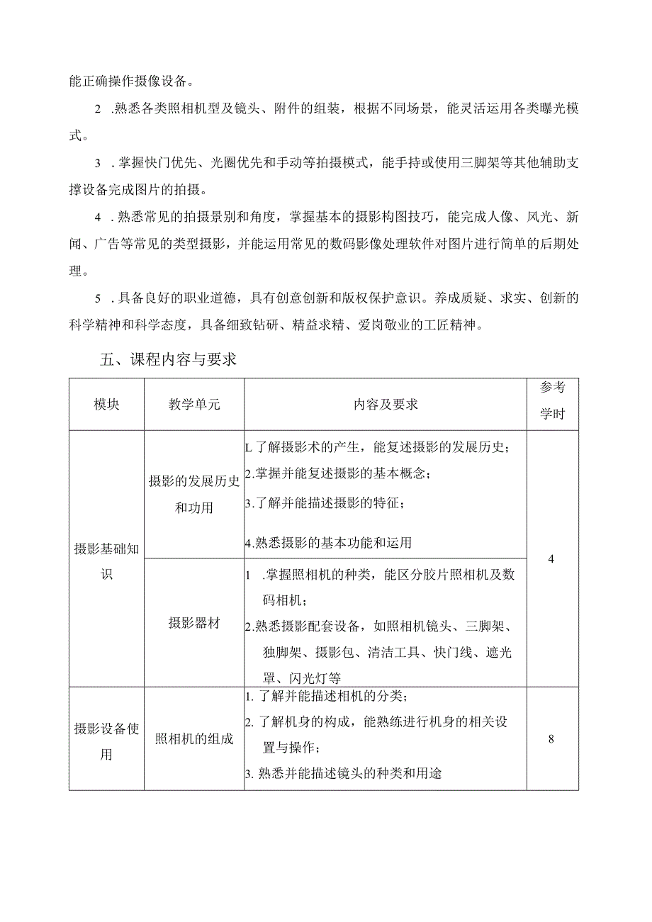 《摄影技术》课程标准.docx_第2页