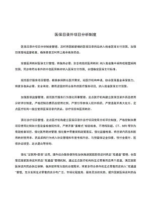 医保目录外项目分析制度.docx