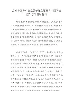 县政务服务中心党员干部主题教育.docx