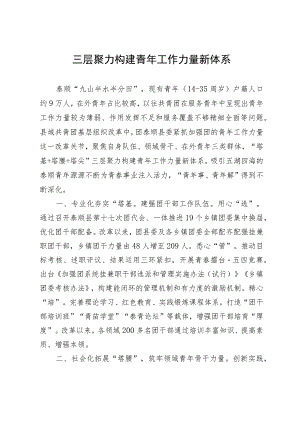 经验做法：三层聚力构建青年工作力量新体系.docx