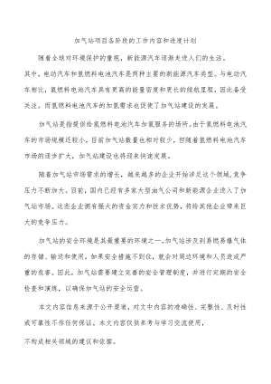 加气站项目各阶段的工作内容和进度计划.docx