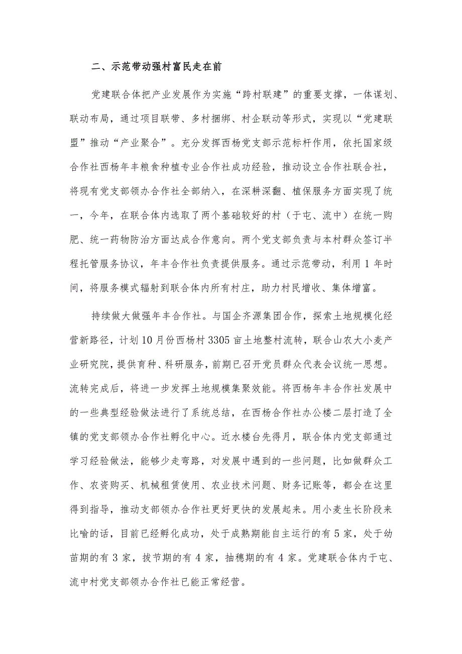 跨村联建幸福家园 激发乡村党建新活力（经验材料）.docx_第2页