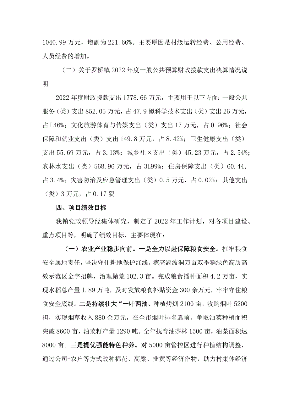 罗桥镇人民政府2022年预算支出绩效评价报告.docx_第3页