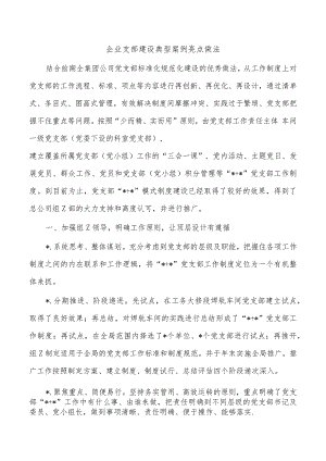 企业支部建设典型案例亮点做法.docx