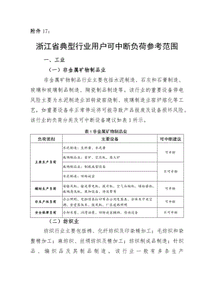 浙江省典型行业用户可中断负荷参考范围、可中断响应合作协议（模板）.docx