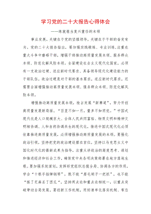 学习党的二十大精神心得体会 (7).docx