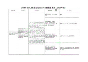 放射卫生行政处罚自由裁量基准(2023版).docx