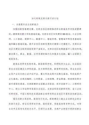 加大财税支持力度行动计划.docx