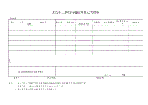 工伤职工伤残待遇结算登记表模板.docx