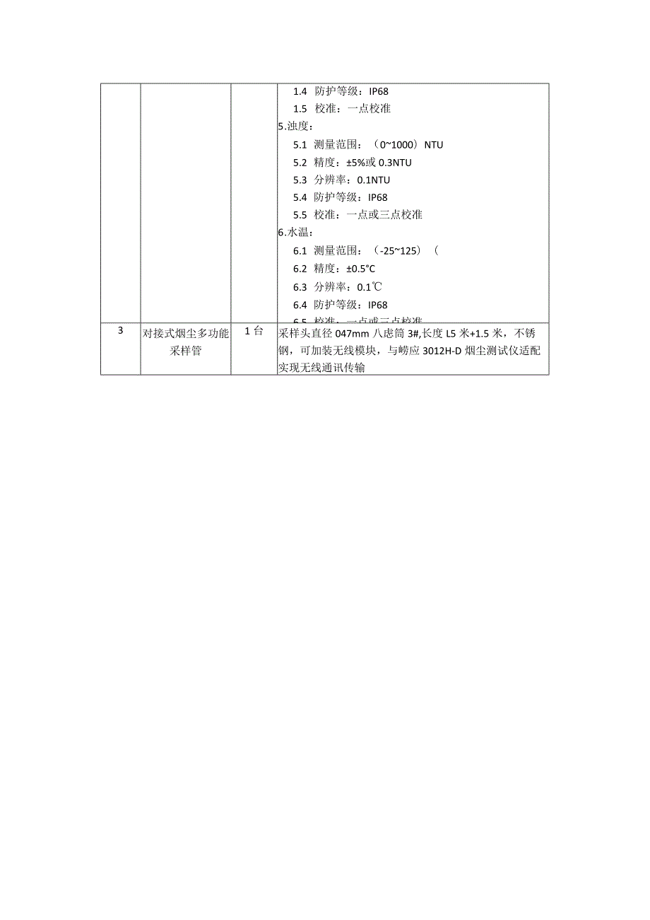 环境监测采样分析设备采购项目技术要求.docx_第2页