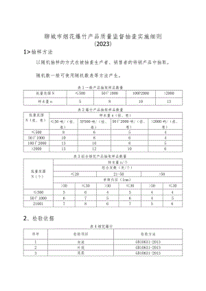 烟花爆竹产品质量监督抽查实施细则.docx