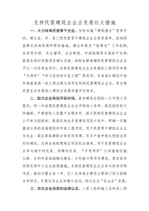 支持民营建筑业企业发展壮大措施.docx